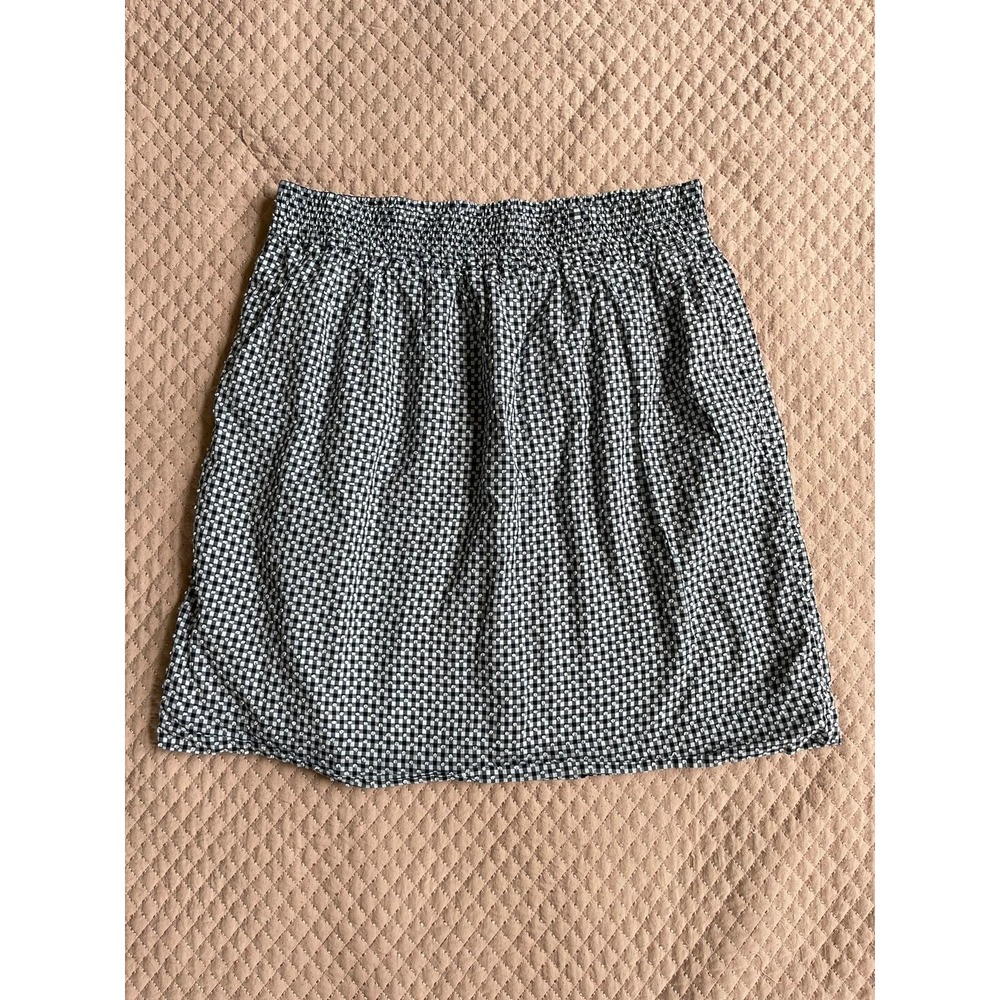 Talbots Women Skirt Small Gingham‎ Stretchable Casual Preppy Oldmoney Modest